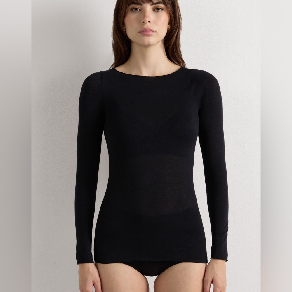 Intimissimi Boat Neck Modal Cashmere Ultralight Top